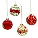 Kurt Adler 65 MM Holiday Formal Mercury Glass Balls 4 Piece Set