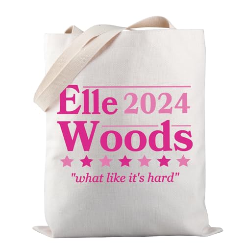 PWHAOO Attorney Tote Bag Elle Woods 2024 What Like It's Hard Tote Bag Lawyer Gift Lawyer Graduation Gift (Elle Woods TOTE)