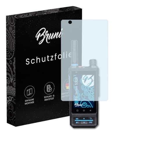 Bruni Screen Protector compatible with Inrico S200 Protector Film, crystal clear Protective Film (2X)