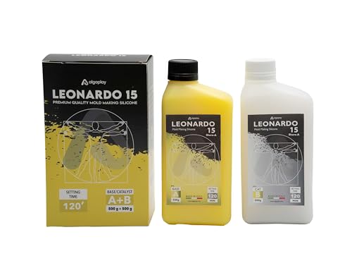 Leonardo 15 Silicone - Gomma siliconica specifica per realizzare stampi che riproducono fedelmente anche i più piccoli dettagli. 1 Kg.