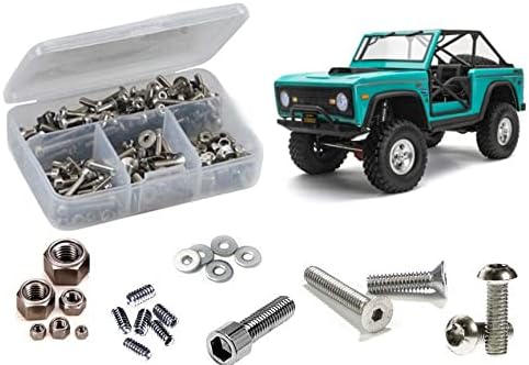 AXI039 - Compatible Replacement Stainless Steel Screw Kit For Axial SCX10 III Ford Bronco (AXI03014T1/T2)