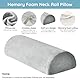 Sonhomay Memory Foam Kissen, orthopädische Nackenrolle, Beinhochlagerungskissen unter dem Knie, Rücken, Beine, Seitenschläfer, postoperative Fußstütze, Lendenwirbelsäule, 41,9 x 18 x 9,9
