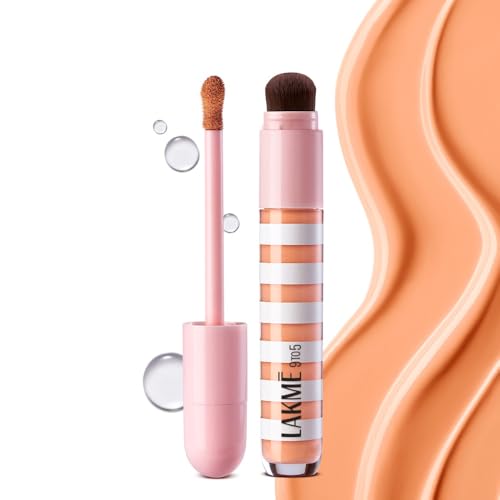 Image of Lakme 9to5 Hya Beach Edit Colour Correcting + Brightening Concealer, SPF 40, Tan Deep 4, 6ml