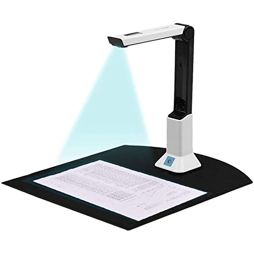 AOUSTHOP USB Document Scanner, Portable High-Definition Scanner Real-time Projection,Camera&Video Recording,OCR English A4 Format Bound Document, Teacher Business Live Demo Web Conference