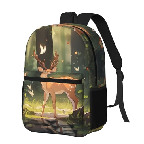 Bambi Large capacity backpack (17 inches), suitable for men and women, suitable for school, work, hiking, camping2