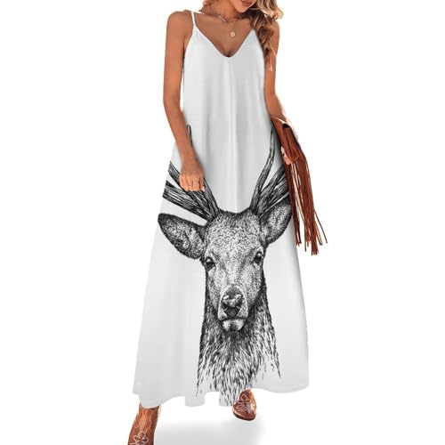 Robe maxi col V fluide pour éviter la chaleur et sublimer sa silhouette