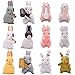 CYSJ 12 PCS Mini Figurine di Conigli, Miniature Coniglietto Figurine Ornamenti Decorazioni da Giardino Fata Toppers Torta Bomboniere Animali in Miniatura Ornamento
