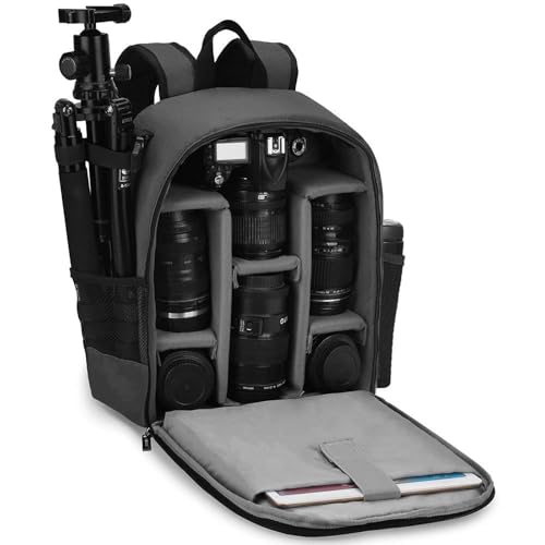 Mochila para cámara profesional CADeN D6 11x5.9x15in Gris