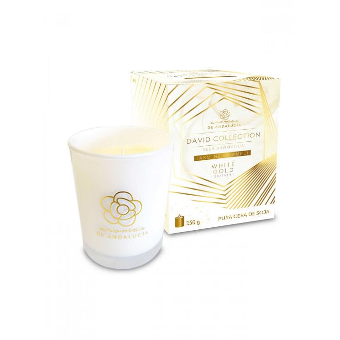 Bougie White Gold Jasmine Chaméli 250 g idée cadeau