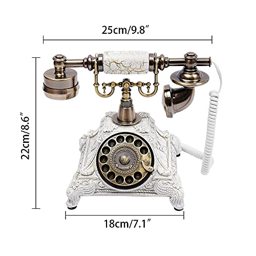 Teléfono vintage con disco giratorio estilo antiguo miniatura 6