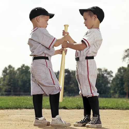 JASGOOD Baseball Socks,Belt and Baseball Combo Set for Toddler/Youth,Softball Set 2 Socks 1 Belt and Baseball for Boys Girls 5