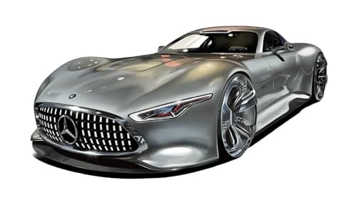 Image of Okean Big Size Mercedes Benz AMG Vision Gran Turismo Racing Model Car Toy | Supercar Alloy Metal car Pull Back Diecast 1:32 Sophisticated Gift Choice- Silver Color