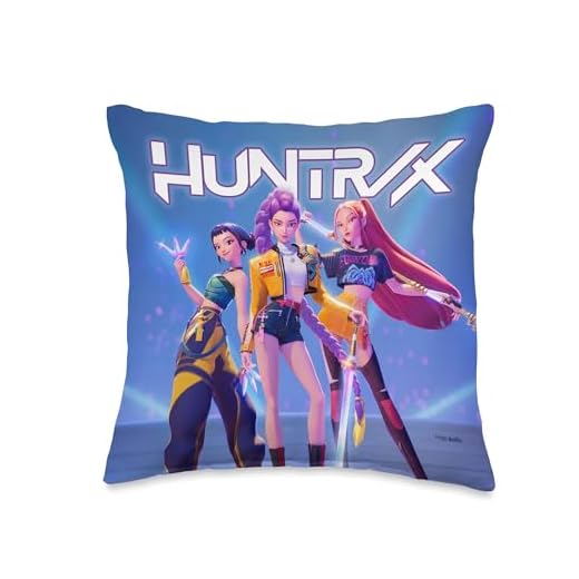 KPop Demon Hunters HUNTR/X Officially Licensed Throw Pillow
