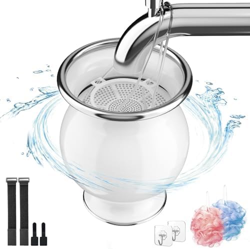 Bath Filter for Tub, 9 Stages Bath Filter- Removes Hundreds of Contaminants, BPA Free, Purify Your Bathwater for Healthier Skin and Hair, 5000 Gallons of Filtration