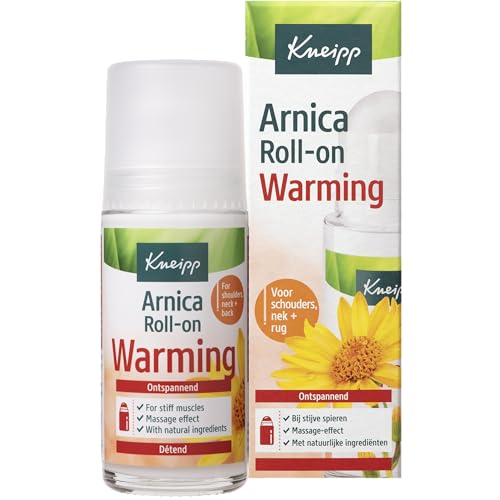 Kneipp Roll-on de calentamiento con árnica - Efecto de calentamiento - En músculos rígidos - Efecto masaje - 50 ml