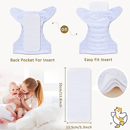Tdiapers Baby Cloth Diapers Washable Reusable One Size Adjustable For Baby 10 Pack With 10 Pcs Microfiber Inserts, 1 Wet Bag #TOP2