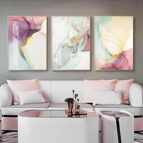Affiches abstraites en marbre pour habiller un mur vide avec art et élégance sans cadre