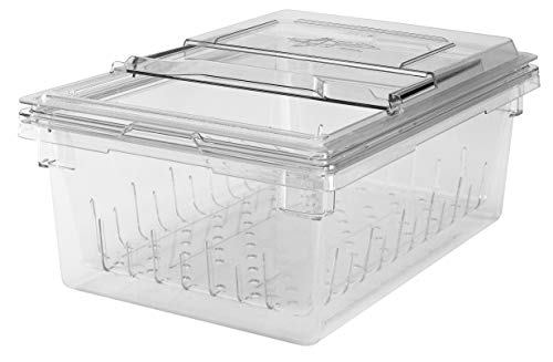 Cambro 18268CLRKIT135 Camwear Colander Kit with colander, food box, and lid
