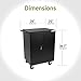 Pearington 32 Device Mobile Charging and Storage Cart for iPads, Chromebooks and Laptop Computers, Up to 13-inch Screen Size, Surge Protection, Front & Back Access Locking Cabinet