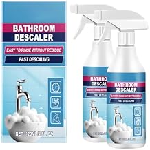 2025 New Bathroom Descaler Foam Cleaner, Upgrade 4.2 floz Bathroom Descaler, Stubborn Stains Cleaner, All Purpose Rinse Cleaning Foam Spray 1, 2pcs