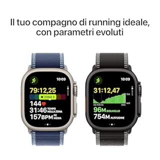 Apple Watch Ultra 3 GPS + Cellular, Cassa 49 mm in titanio nero con Cinturino Ocean nero