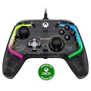 GameSir Kaleid Wired Controller for Xbox Series X|S, Xbox One, Windows 10/11 & Steam, Plug and Play Gaming Gamepad, Transparent Video Game Controller with Hall Effect Joysticks/Hall Trigger