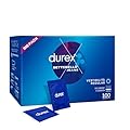 Durex Settebello Jeans, Preservativi Classici, Formato Convenienza, 100 Profilattici