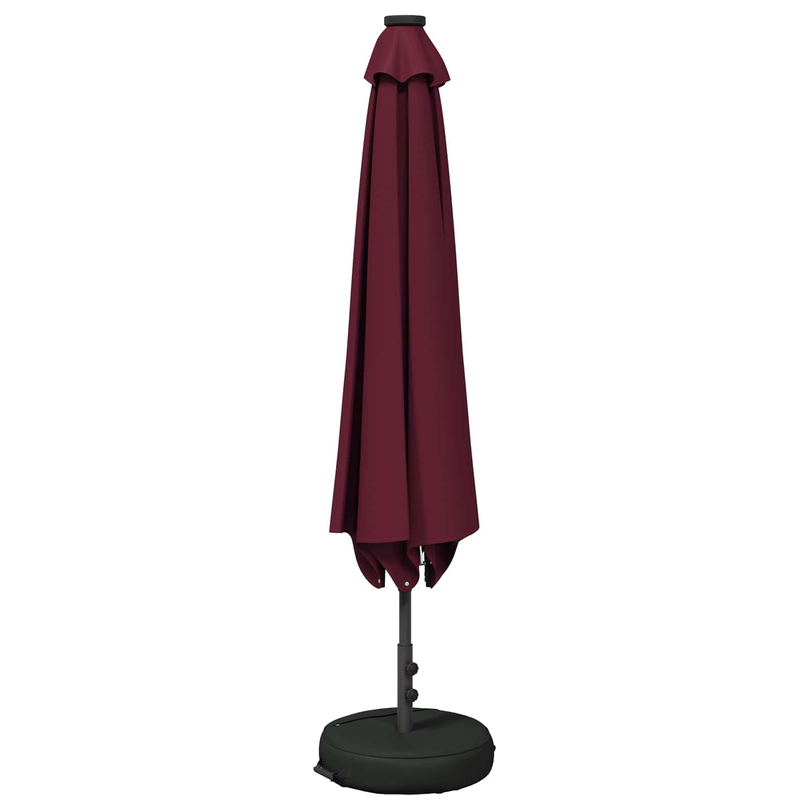 SYDE Parasol ogrodowy ze światłami LED i podstawą 230 x 230 cm