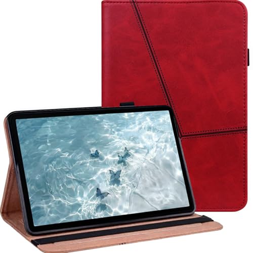 Étui Lenovo Tab M9 TB-310FU rouge housse de protection cuir avec support