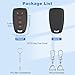 PIFOOG Key Fob Cover Fit for Chevy 5 Button Car Keys Case Shell Keychain Accessories for Malibu Equinox Blazer Traverse Camaro Cruze Trax LT Trailblazer Spark Key Protector Silicone Black Red 2 Pack