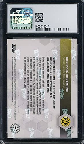 Erling Haaland 2021 Topps Now Uefa Soccer Card 1#050 Graded Csg 9.5 #TOP1