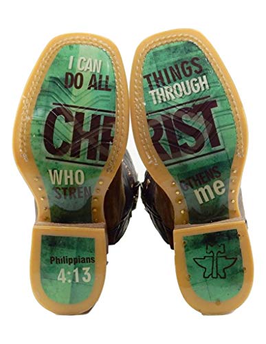 BIG BOYS I BELIEVE LEATHER OILY BROWN VAMP WITH EMBROIDERED INLAY UPPER2