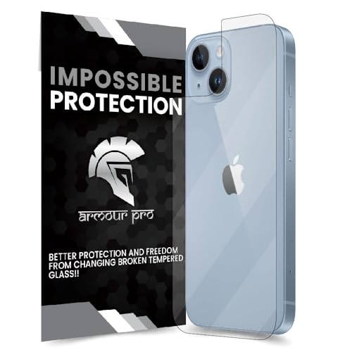 Image of ArmourPro Screen Protector for iPhone 14 (6.1 Inch) Edge-to-Edge Back Guard with Installation Kit | Crystal Clear, Case Friendly Screen Coverage, Ultra Thin Unbreakable Membrane