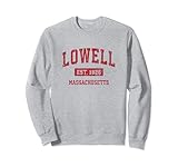 Photo Gallery lowell massachusetts ma - design vintage sportivo, colore: rosso felpa Photo Gallery lowell massachusetts ma - design vintage sportivo, colore: rosso felpa