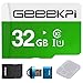 Produktbild GeeekPi 32 GB vorinstallierte (Noobs) SD-Karte für Raspberry Pi, Klasse 10 MicroSDHC-Speicherkarte mit Kartenleser für alle Raspberry Pi Modelle Pi 4, 3B+ (Plus), 3A+, 3B, 2, Zero