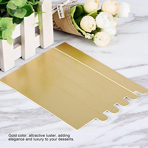 100 Pcs Rectangle Mousse Cake Boards Mini Golden Cupcake Base Disposable Dessert Display Tray for Displaying Muffins Biscuits Cakes - Image 3