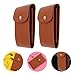 Baluue 2pcs Portable Leather Watch Storage Bags, Fashion Watch Pouches with Zipper Closure, Compact Travel Organizer for Men and Women Wristwatches