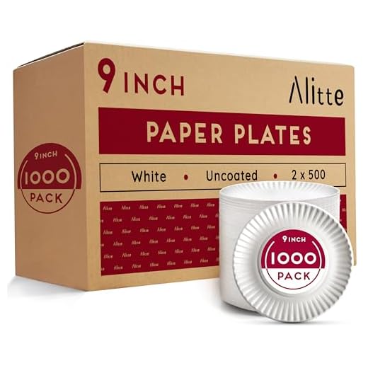 9-Inch Disposable Paper Plates - 1000 Count