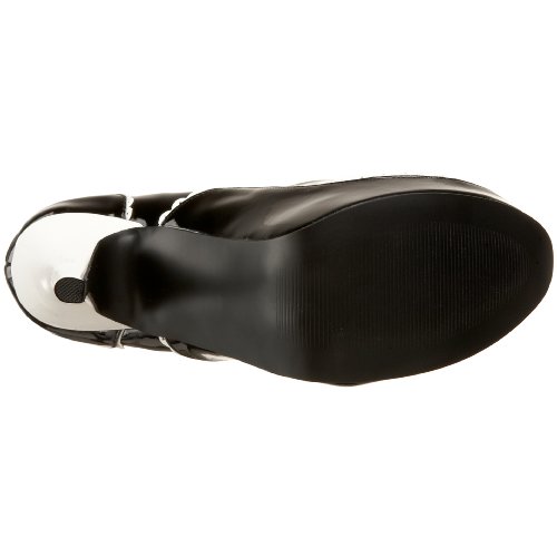 Bordello TEEZE-01 Blk-Wht Pat UK 6 (EU 39)