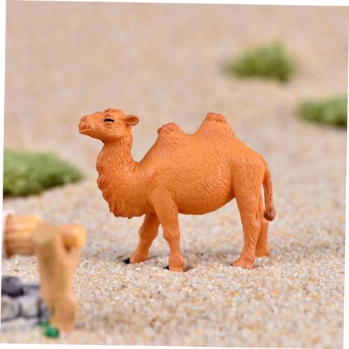 Supvox 8 Stück Kamel Figuren Kunststoff Miniatur Tierstatue Wohn und Gartendekoration Realistische Details