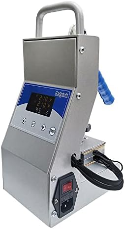 Dulytek DM800 Manual Heat Press Machine - 2.5" x 3" Dual Heat Plates - Precise Two-Channel Control Panel - Portable, Sturdy, Efficient - [Starter Kit Included]