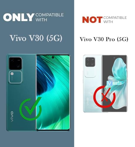 Image of Jkobi Back Cover for Vivo V30 5G (Silicone Clear Shockproof Case with Camera Protection | Soft and Flexible | Transparent)