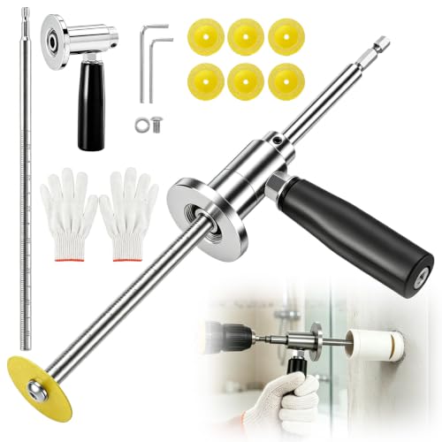 Inside Pipe Cutter for PVC Pipe Cutter - PVC Pipe Cutter Tool for Drill Adjustable Depth Handle with Diamond Wheel for Cuts in Plumbing & DIY