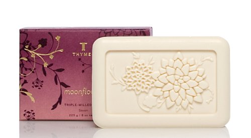Thymes Triple Milled Soap, Moonflower, 8-Ounce Bar