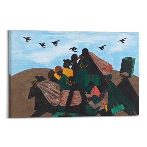 Impression sur toile Jacob Lawrence 20 x 30 cm, l'idée photo à suspendre en cadeau idéal