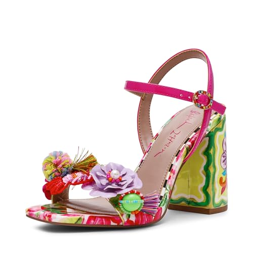 Betsey Johnson Womens Masen Heeled Sandal Bright Multi 9