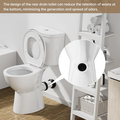 Superflo Rear Outlet Toilet With 19 Inch Tall Toilet Bowl & Tank thumb #3