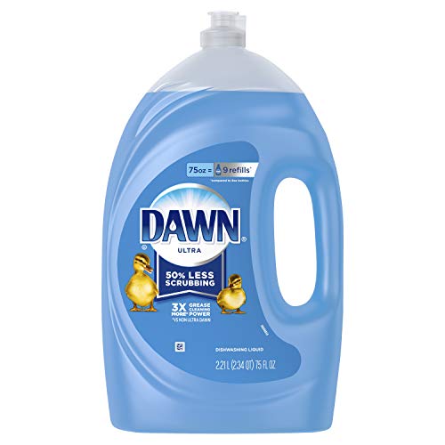 Image of Dawn Ultra Dishwashing Liquid Dish Soap, Original Scent, Blue, 75 Fl Oz (Pack of 1)