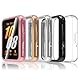 Simpeak 5-Stück Schutzhülle kompatibel für Samsung Galaxy Fit 3, TPU Hülle Schutzfolie, Leicht Weiche Case Zubehör, Ultradünne Kratzfest Schutz Gehäuse, Schwarz, Transparent, Silber, Roségold, Rosa