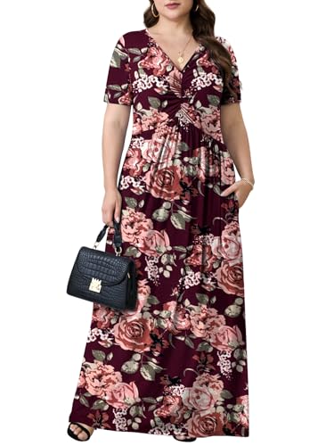 Image of PEVRL Plus Size Summer Maxi Dress for Curvy Women with Pockets 1X-5X